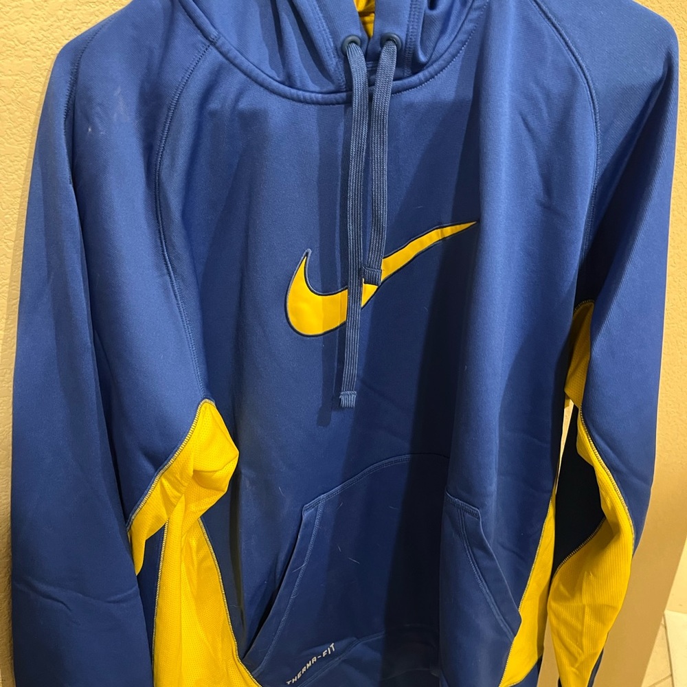 Nike Hoodie Sweater Men's Extra Large Blue & YellowPullover Sweater